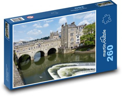 England - bridge, river - Puzzle 260 pieces, size 41x28.7 cm 