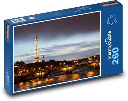 Paríž - Francúzsko, Eiffelova veža - Puzzle 260 dielikov, rozmer 41x28,7 cm