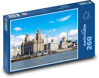 Liverpool - Anglia, miasto - Puzzle 260 elementów, rozmiar 41x28,7 cm