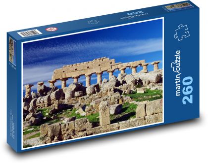 Chrám - Grécko, Taliansko - Puzzle 260 dielikov, rozmer 41x28,7 cm