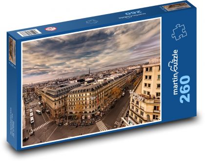 Paríž - Francúzsko, mesto - Puzzle 260 dielikov, rozmer 41x28,7 cm