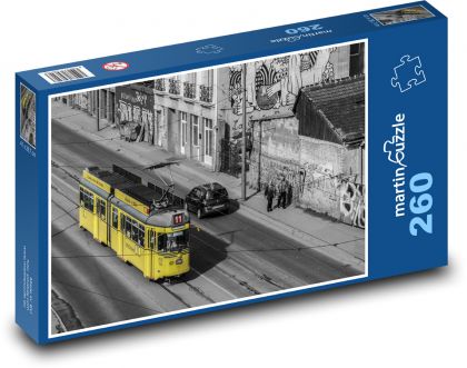 Stadt - Straßenbahn, Transport - Puzzle - 260 Teile