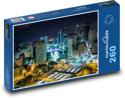 Architektura - budovy, podnikání - Puzzle 260 dílků, rozměr 41x28,7 cm