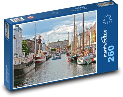 Copenhagen - Denmark City - Puzzle 260 pieces, size 41x28.7 cm 