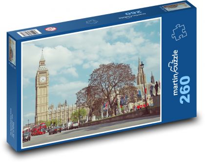 Big Ben - Londýn, parlament - Puzzle 260 dielikov, rozmer 41x28,7 cm