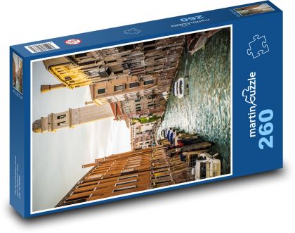 Benátky - Itálie, město - Puzzle 260 dílků, rozměr 41x28,7 cm