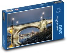 Dresden - bridge at night, Germany Puzzle 260 pieces - 41 x 28.7 cm 