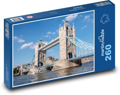 Londýn - Anglicko, Tower Bridge - Puzzle 260 dielikov, rozmer 41x28,7 cm