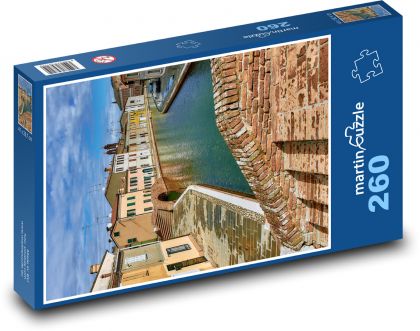 Gebäude - Bogenbrücke, Natur - Puzzle - 260 Teile