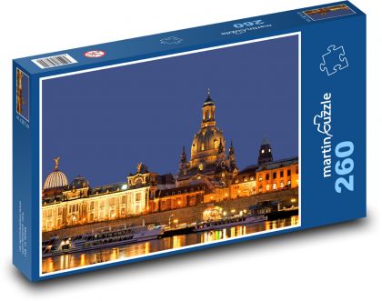 Drážďany - příroda, Labe. - Puzzle 260 dílků, rozměr 41x28,7 cm