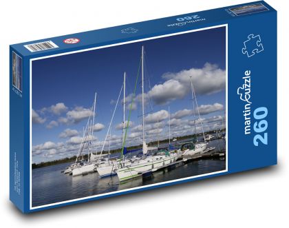 Statki - morze, niebo - Puzzle 260 elementów, rozmiar 41x28,7 cm