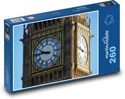 London - tower, clock - Puzzle 260 pieces, size 41x28.7 cm 