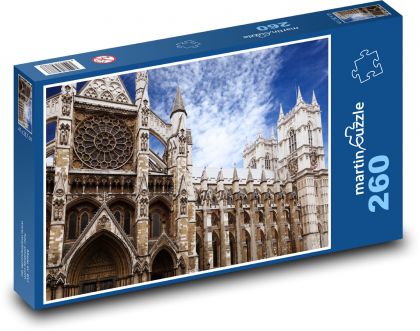 Westminster - opatství, architektura - Puzzle 260 dílků, rozměr 41x28,7 cm