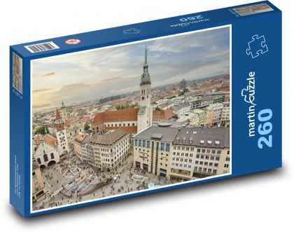 Monachium - miasto w Niemczech - Puzzle 260 elementów, rozmiar 41x28,7 cm