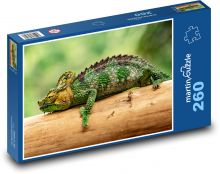Green chameleon Puzzle 260 pieces - 41 x 28.7 cm 