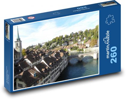 Švajčiarsko - Bern, mesto - Puzzle 260 dielikov, rozmer 41x28,7 cm