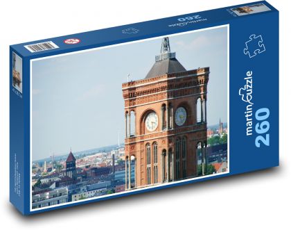 Berlín - veža, radnica - Puzzle 260 dielikov, rozmer 41x28,7 cm