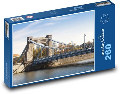 Most cez rieku - Vroclav - Puzzle 260 dielikov, rozmer 41x28,7 cm