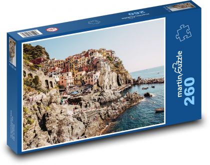 Manarola - Italy, city by the sea - Puzzle 260 pieces, size 41x28.7 cm 