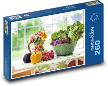 Vegetables - paprika, salad Puzzle 260 pieces - 41 x 28.7 cm 