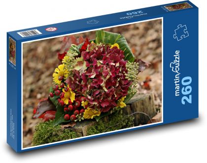 Jesenná kytica - Puzzle 260 dielikov, rozmer 41x28,7 cm