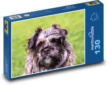 Ein pelziger Hund beim Spaziergang Puzzle 130 Teile - 28,7x20 cm
