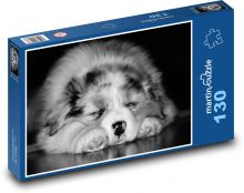 Spící psí miminko Puzzle 130 dílků - 28,7 x 20 cm