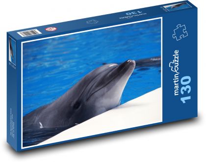 Delfín - Puzzle 130 dílků, rozměr 28,7x20 cm