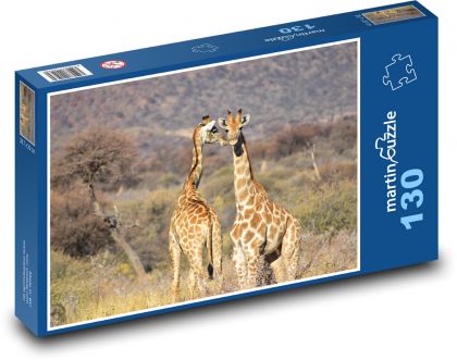 Giraffe - Puzzle 130 pieces, size 28.7x20 cm 