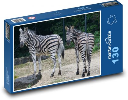 Zebra - Puzzle 130 pieces, size 28.7x20 cm 