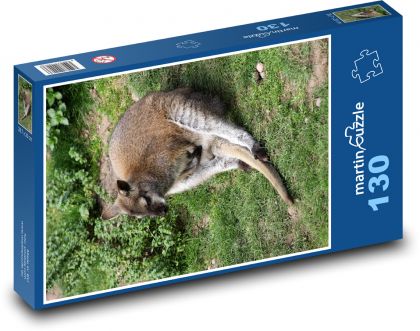 Kangaroo - Wallaby - Puzzle 130 pieces, size 28.7x20 cm 
