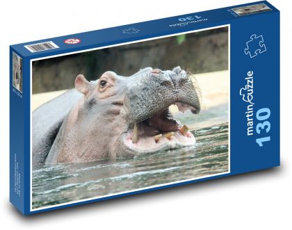 Hippo - Puzzle 130 pieces, size 28.7x20 cm 