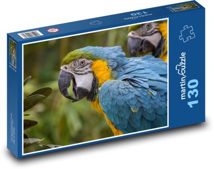 Pták - Ara - Puzzle 130 dílků, rozměr 28,7x20 cm