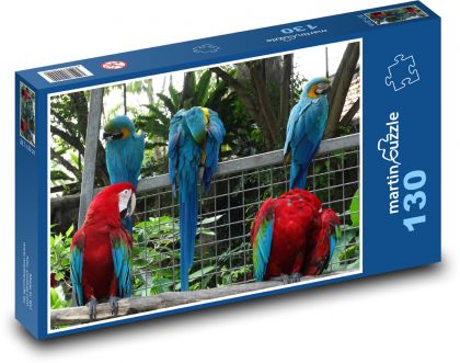 Papagáj - Puzzle 130 dielikov, rozmer 28,7x20 cm 
