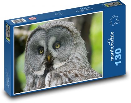 Puštík, sova v lese - Puzzle 130 dielikov, rozmer 28,7x20 cm 