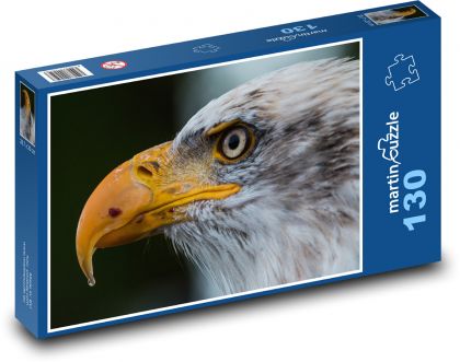 Bald eagle with a long beak - Puzzle 130 pieces, size 28.7x20 cm 