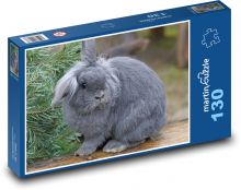 Roztomilý králíček se zdviženým uchem Puzzle 130 - 28,7x20 cm