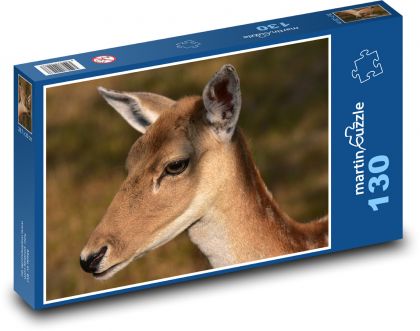 Jeleń, delikatne piękno lasu - Puzzle 130 elementów, rozmiar 28,7x20 cm