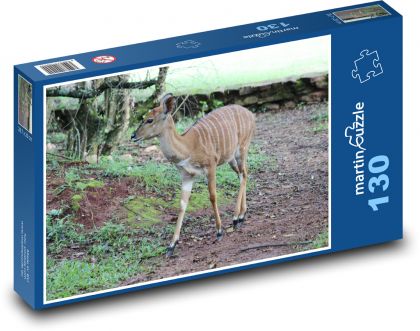 Hirsch, Hirsch mit weißen Streifen - Puzzle - 130 Teile