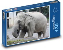 Elephant in enclosure Puzzle 130 pieces - 28.7 x 20 cm 