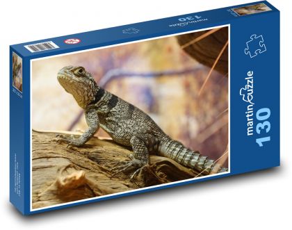 Iguana - Puzzle 130 elementów, rozmiar 28,7x20 cm
