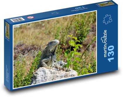 Iguana - Puzzle 130 dielikov, rozmer 28,7x20 cm 