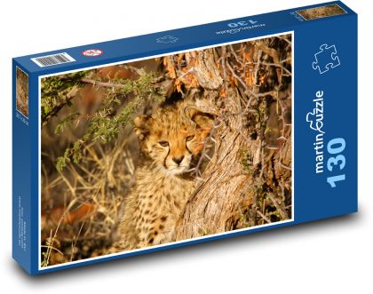 Leopard - Puzzle 130 dielikov, rozmer 28,7x20 cm 