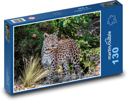 Leopard - Puzzle 130 dílků, rozměr 28,7x20 cm