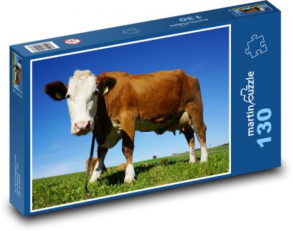 Kráva na louce - puzzle 130 dílků