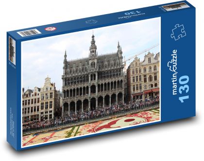 Grand Place w Brukseli - Belgia - Puzzle 130 elementów, rozmiar 28,7x20 cm