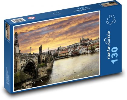 Praha - Puzzle 130 dielikov, rozmer 28,7x20 cm 