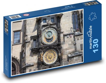 Praha - Orloj - Puzzle 130 dílků, rozměr 28,7x20 cm