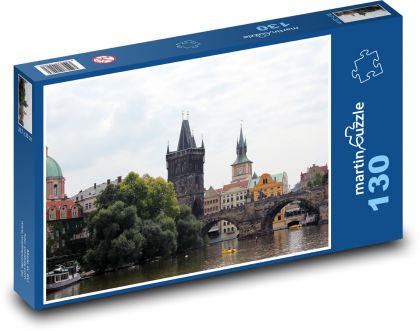 Malostranská mostecká veža, Praha - Puzzle 130 dielikov, rozmer 28,7x20 cm 