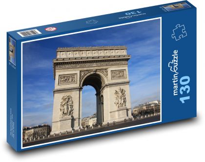 Paříž - Puzzle 130 dílků, rozměr 28,7x20 cm